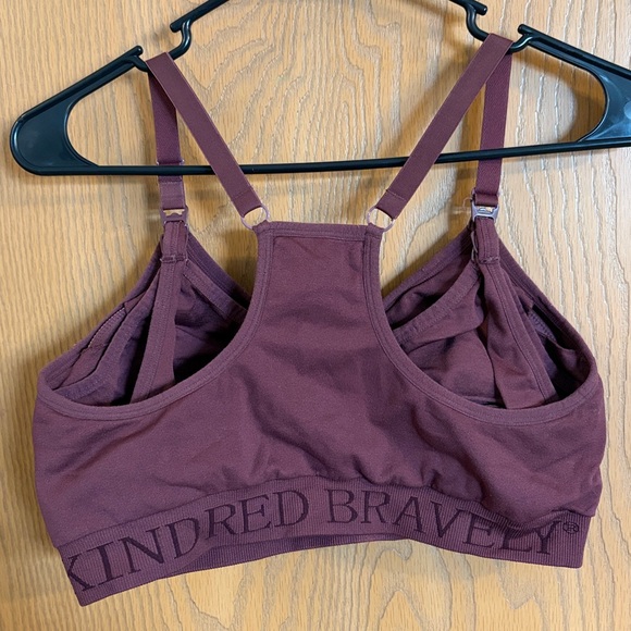 Kindred Bravely Women’s Burgundy Sublime Pumping & Nursing Sports Bra Large - Picture 5 of 6